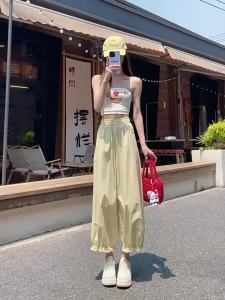 HSTYLE | Quần Cropped Chân Rộng Nhẹ Nhàng