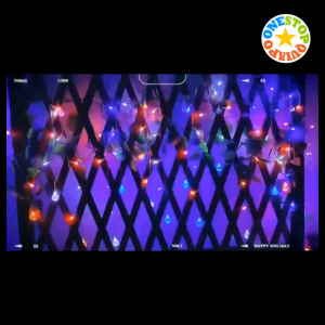 OSQ 96LED 12 Lighting Colors Christmas USB Powered Crystal Ball Curtain Lights W/ Remote Decoration