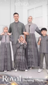 NEW SARIMBIT/COUPLE KELUARGA ROYAL 62 EVENING PLUM - BY ETHICA