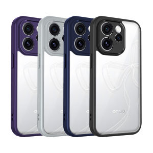 For Oppo Reno15 F CPH2801 Case Air Cushion Shockproof Silicone Bumper Clear Matte Back Cover Hard Phone Case for Reno 15F 15 FS