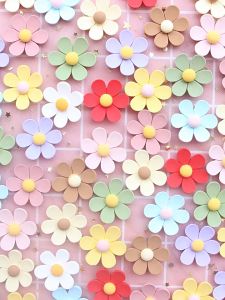 [Ready Stock] Flower Fake Fondant Cake Topper Cake Decoration 网红小花 五瓣花朵生日蛋糕装饰摆件韩式ins风小花卡通蛋糕装饰