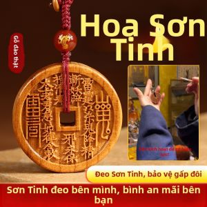YISHUIGE | Dây Chuyền Gỗ Đào Thiên Nhiên Bị Sét Đánh