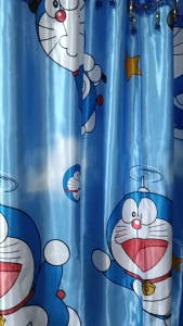 Gorden Karakter Doraemon Tebal - Bahan Berkualitas untuk Jendela atau Pintu agar terlihat Cantik