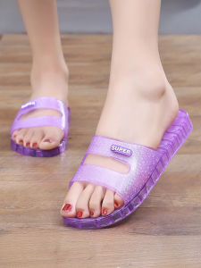 JIFANPAUL | Transparent Fashionable Anti-Slip Wear-resistant Jelly Flip Flops