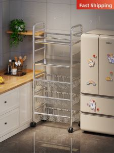 evesigar | Floor-standing Multi-purpose Kitchen Storage Rack Fruits Vegetables Appliances