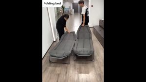 Bed mattress integrated folding bed Camping bed Portable bed office bed Lounge Chair with Pillow Portable Travel bed tidur melipat Tempat tidur 折叠床