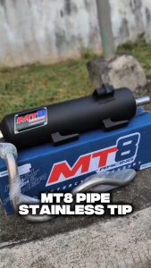 MT8 PIPE STAINLESS TIP  CLICK / M3 / NMAX / AEROX / PCX / SKYDRIVE / FAZZIO / MIO / BEAT / GEAR