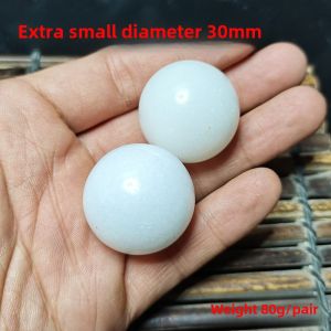 Small Size Womens Hand-Training Ball Hand Turn Health Care Ball Grip Play Fitness Massage Kids Training Ball Jade Sensory Solid