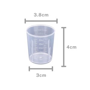 100pcs (22sen/pc)Mesuring Cup 30ML plastic measuring / liquid medicine cup