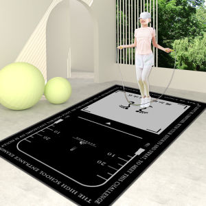 Thickened Sports Training Mat Anti-Slip Student Home Use Fitness Equipment Yoga Pad Mixed Fiber Material Cartoon Design