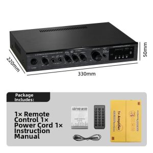 ZHENGYING | Surround Sound Heavy Bass Power Amplifier 5.1 Channels