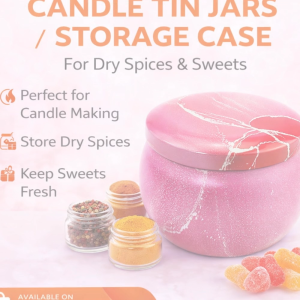 Candle Tin Jars Diy Candle Making Kit Holder Storage Case For Dry Spices Sweets