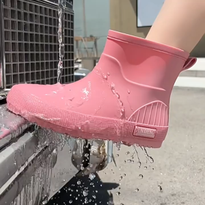 Dasar Lembut Warna Murni Sepatu Boots Wanita Import Premium Bots Premium Quality Fashion Boot Terkini Korean Style Sneakers Tahan Air Tahan Pakaian