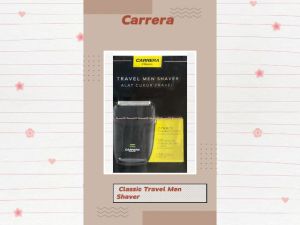 Carrera Classic Travel Men Shaver: Alat Pisau Cukur Pria Minimalis Simple Untuk Travell Berpergian