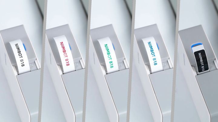 Niimbot N1 Solid Color Label Stikers Printable In Multiple Color Fonts ...