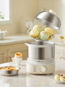 「China Plug」Bear | Multifunctional Automatic Egg Steamer with Timer