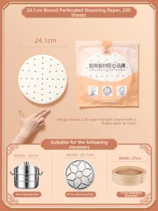 LA SHOAN | Food-Grade Non-Stick Baking Paper for Steaming