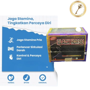 madu kapsul cap black horse original praktis 1box 10sachet