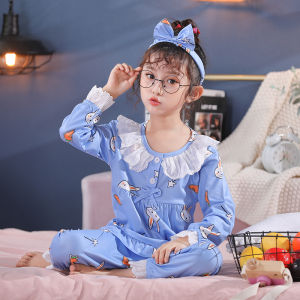 XINQIGUO | Cute Cartoon Girls Pajama Set Cotton
