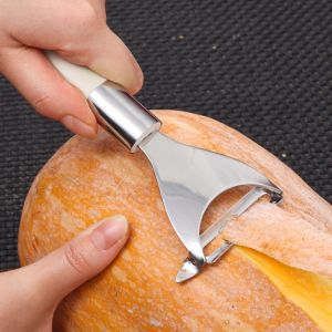 เครื่องมือปลอกมันฝรั่งปอกเปลือกผลไม้ที่ปอกเปลือกผัก2ชิ้น304สแตนเลสเครื่องมือมีดปอกแครอทเครื่องมือครัวเรือนอเนกประสงค์