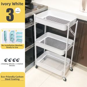 Folding Multilevel Movable Storage Rack