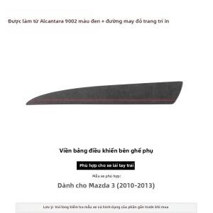 ALCANTARA | Miếng Dán Trang Trí Bảng Điều Khiển Sợi Carbon Alcantara Cho Mazda 3 Axela 2010-2013 Phụ Kiện Nội Thất Màu Đen Cho Bảng Điều Khiển Trung Tâm Xe Hơi