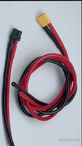 XT60 to O-Ring Terminal Cable 12AWG-3.4mm² Silicone Cable XT60i-Female to O-Ring Eyelet Terminal Plug Connector (1m~10m)