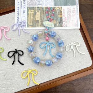 จี้รูปโบว์ขนาดใหญ่/ขนาดเล็กเคลือบสีลูกกวาดทำจากโลหะผสมขนาด1.5มม./2มม. สำหรับทำสร้อยเครื่องประดับอัญมณีแบบทำมือ