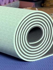 Yoga Mat Thickening Widening and Lengthening Female Men TPE Fitness Dance Non Slip Yoga Mat Floor Mat For Home Slightly Flaw