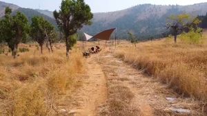 Camping Triangle Hanging Rack Aluminum Alloy Tripod Shelf Stand Cookware Tableware Organizer Hanger