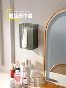 TP98 Lucky กล่องกระดาษทิชชูติดผนัง รูปตัว U สูงสำหรับคอนทัวร์หน้านอก ในห้องครัวและห้องน้ำ กระดาษทิชชู่