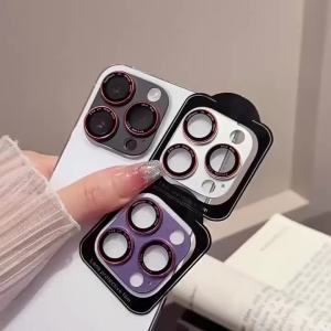 Two-tone 3D Camera Lens Protector For iPhone 17 16 15 14 Pro Max Plus Full Coverage Camera Protection Glass Scratch Resistant