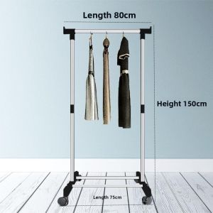 TENGYAGAO | Adjustable Stainless Steel Drying Rack Double Pole