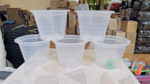 กระถางใส 12 นิ้ว แพ็ค 5 ใบ สินค้าพร้อมส่ง