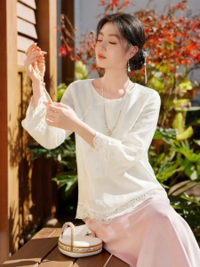 XIANGYING | New Chinese Style Embroidered Shirt Autumn 2026 New Design