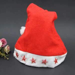 Merry Christmas Hat with Light Adult Santa Claus Xmas Cap with Lights Gift
