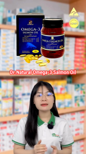 Viên Dầu Cá Hồi Dr.Natural Omega 3 Salmon Oil Giúp Bổ Não Tốt Cho Tim Mạch 180 Viên/Hộp