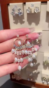 Bông tai nữ sang chảnh cá tính - tua rua TV556 bông tai nữ hàn quốc đi tiệc hoa tai nữ hàn quốc bông tai đẹp bông tai nữ hàn quốc khuyên tai nữ học sinh khuyên tai nữ BSTKD - [NaLa Shop]