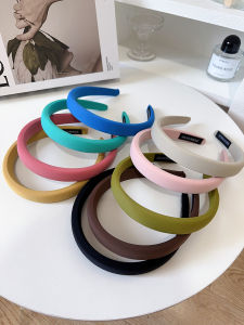 Candy Color 2cm Narrow Sponge Headband Female 2024 Summer High Skull Top Hairpin Hair Hoop Face Wash Hair Fixer Fancy