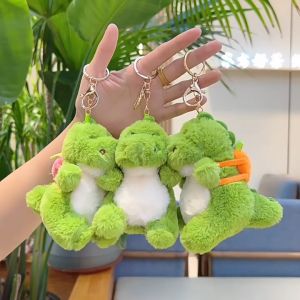 Gantungan Kunci Boneka Lucu Karakter Dinosaurus Keychain Bagcharm Gantungan Boneka Dino Fluffy