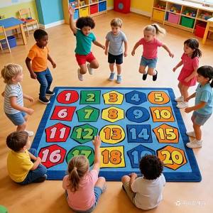 Kids Educational Carpet - Dirt-Resistant Crawling Mat for Early Learning Play Area