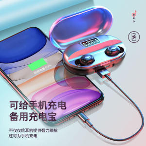 Mobile-phone Charging Bluetooth Earphone Wireless True Wireless Bluetooth Headset Binaural Mini in-ear Earplug Type Long Standby Battery Life Bluetooth Earphone