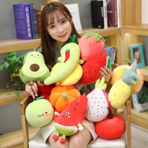 Fruit Plush Toys Artificial Strawberry Carrot Doll Grab Doll Machine Doll Wedding Throws Birthday Gift