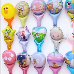 Pembayaran di Tempat - Balon Foil Tongkat Karakter & Balon Dekorasi Ulang Tahun Tongkat Tangan