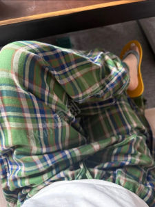 Quần Dài Nữ Cạp Cao Kẻ Sọc Lớn Màu Tương Phản Phong Cách Đường Phố Quần Ống Đứng Mùa Hè Quần Bó Cạp Cao Cho Nữ