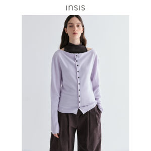 INSIS FEMME | Merino Wool Spring Simple V-neck Knit Cardigan
