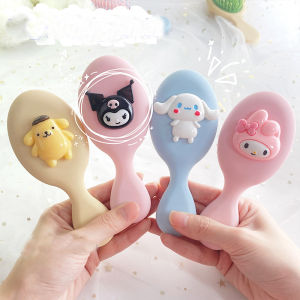 ZEEMIN Halloween Christmas New Kawaii Cartoon Air Cushion Comb Cute Sanrio Hello Kitty Kuromi Cinnamoroll Anime Doll Girl Heart Portable Comb Girls Gifts