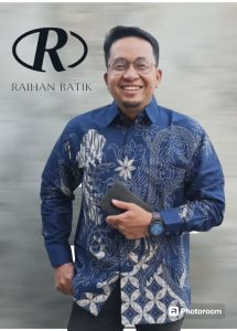 Kemeja batik pria terbaru PEKSI SELING NAVY / batik lengan panjang pria warna navy / baju batik navy bahan katun halus full furing / hem batik cowo navy kemeja batik pria terbaru 2024