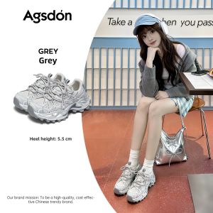 Agsdon | Chunky Sole Womens Sneakers Summer New Breathable Shoes