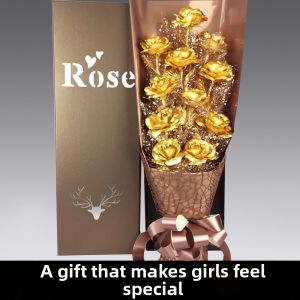 WAMUJIER | 24K Gold Foil Rose Flower